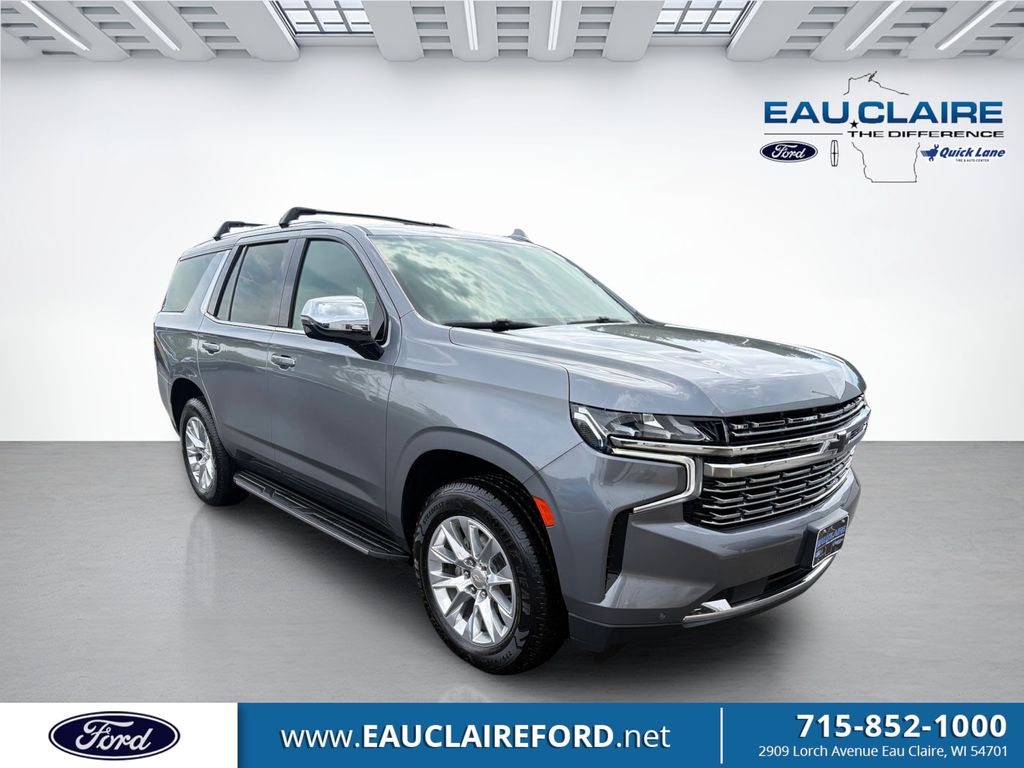 Gray (Satin Steel Metallic) 2021 Chevrolet Tahoe Premier 4WD SUV / Crossover Four-Wheel Drive