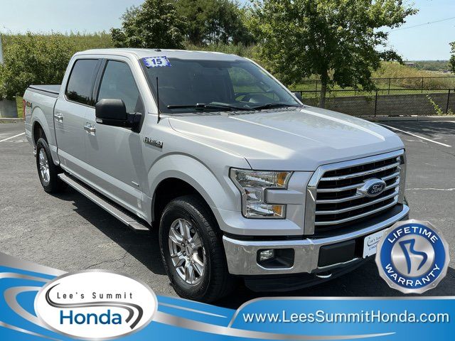 Ingot Silver Metallic 2015 Ford F-150 Pickup Truck Four-Wheel Drive 6-Speed Automatic
