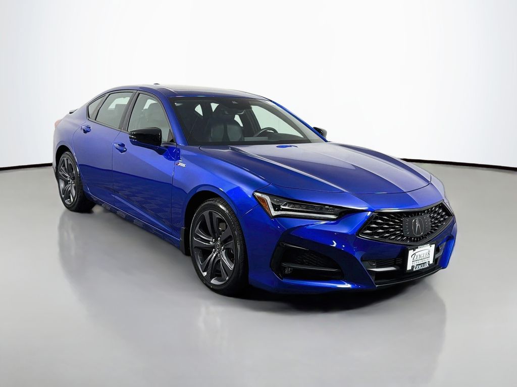 Blue 2023 Acura TLX Sedan All-Wheel Drive Automatic