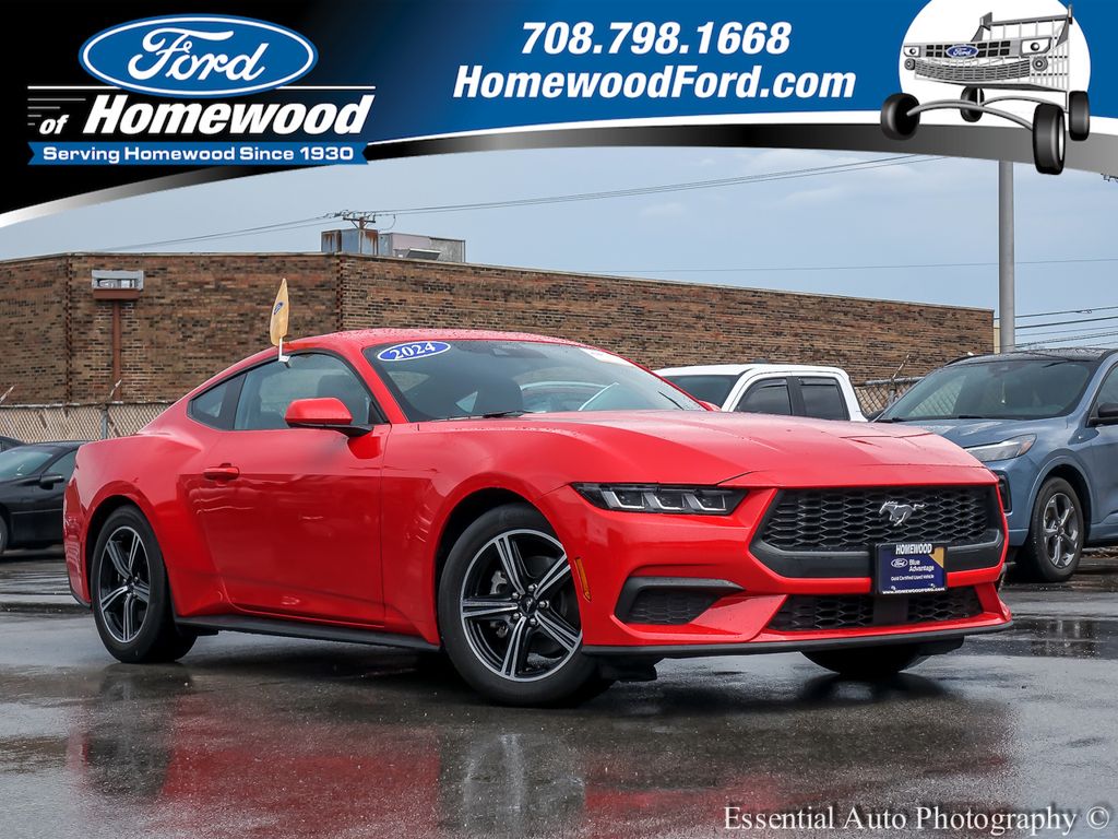 Race Red 2024 Ford Mustang EcoBoost Fastback RWD Coupe Rear-Wheel Drive Automatic