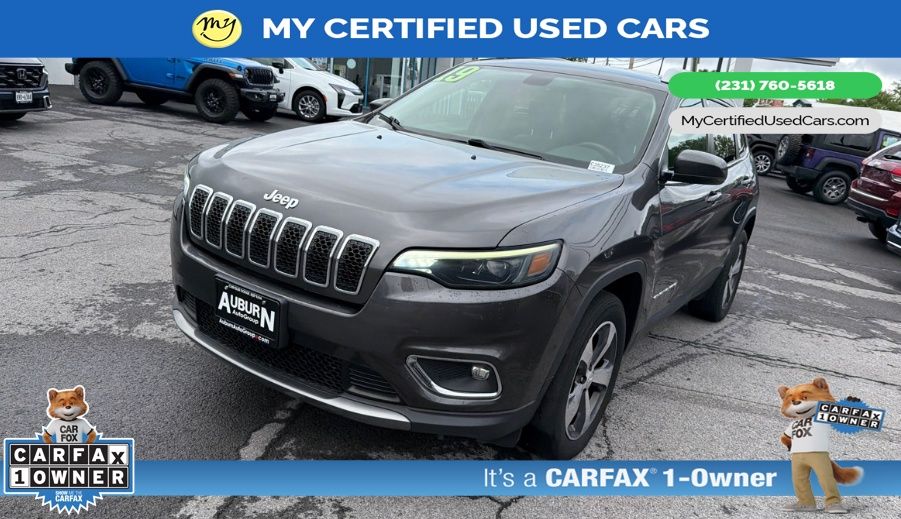 Gray (Granite Crystal Metallic Clearcoat) 2019 Jeep Cherokee SUV / Crossover Four-Wheel Drive 9-Speed Automatic