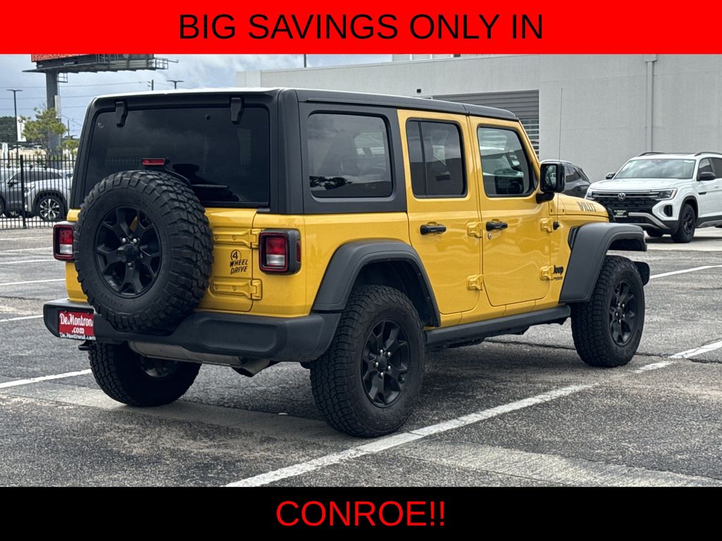 2021 Jeep Wrangler Unlimited Willys Yellow at Bayway Chrysler Dodge Jeep Ram
