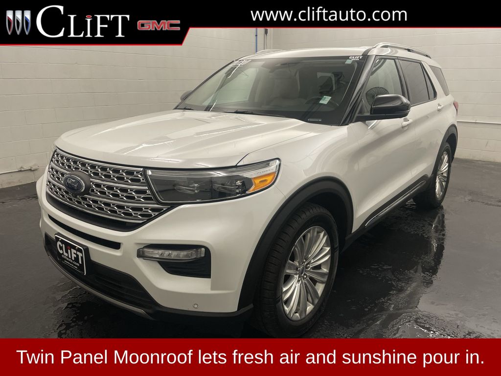 White Metallic 2020 Ford Explorer SUV / Crossover All-Wheel Drive Automatic