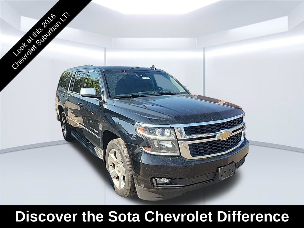Black 2016 Chevrolet Suburban SUV / Crossover Four-Wheel Drive 6-Speed Automatic Overdrive