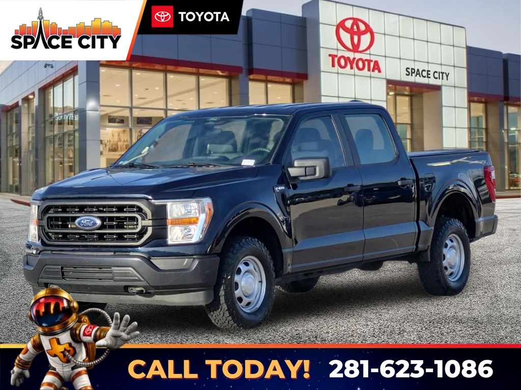 Blue Metallic 2022 Ford F-150 Pickup Truck Four-Wheel Drive Automatic