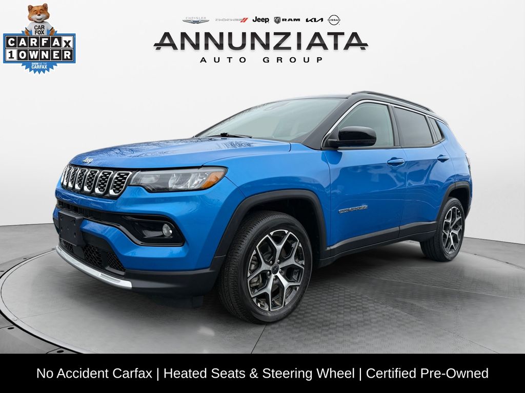 Hydro Blue Pearlcoat 2025 Jeep Compass Limited 4WD SUV / Crossover Four-Wheel Drive 8-Speed Automatic