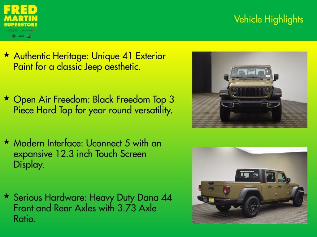 new 2026 Jeep Gladiator car, priced at $41,746