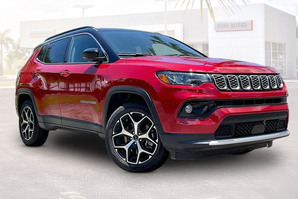 Red Hot Pearlcoat 2025 Jeep Compass SUV / Crossover Four-Wheel Drive 8-Speed Automatic