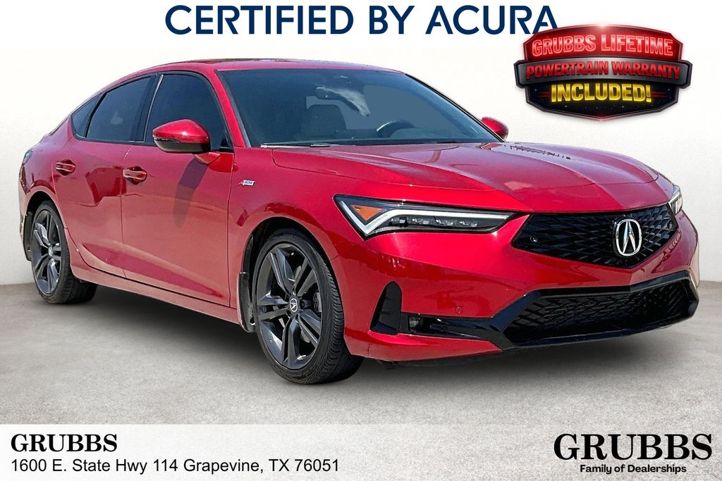 Performance Red Pearl 2024 Acura Integra FWD with Technology and A-SPEC Package Sedan Front-Wheel Drive Continuously Variable Transmission