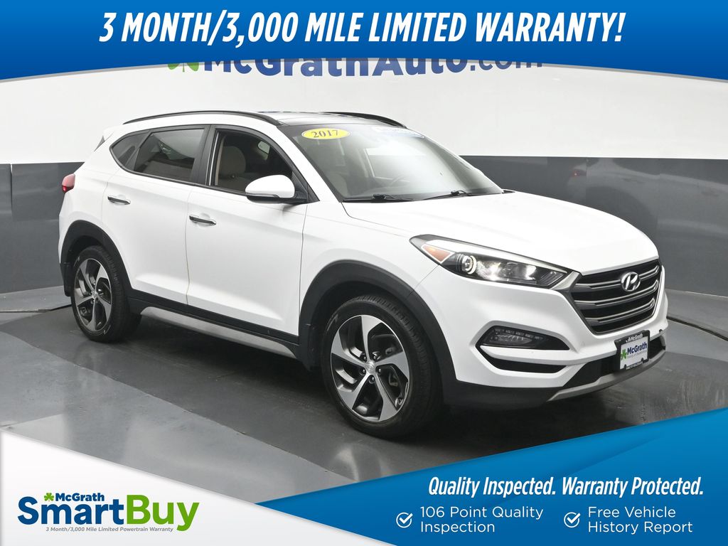 Dazzling White 2017 Hyundai Tucson SUV / Crossover All-Wheel Drive 7-Speed Automatic