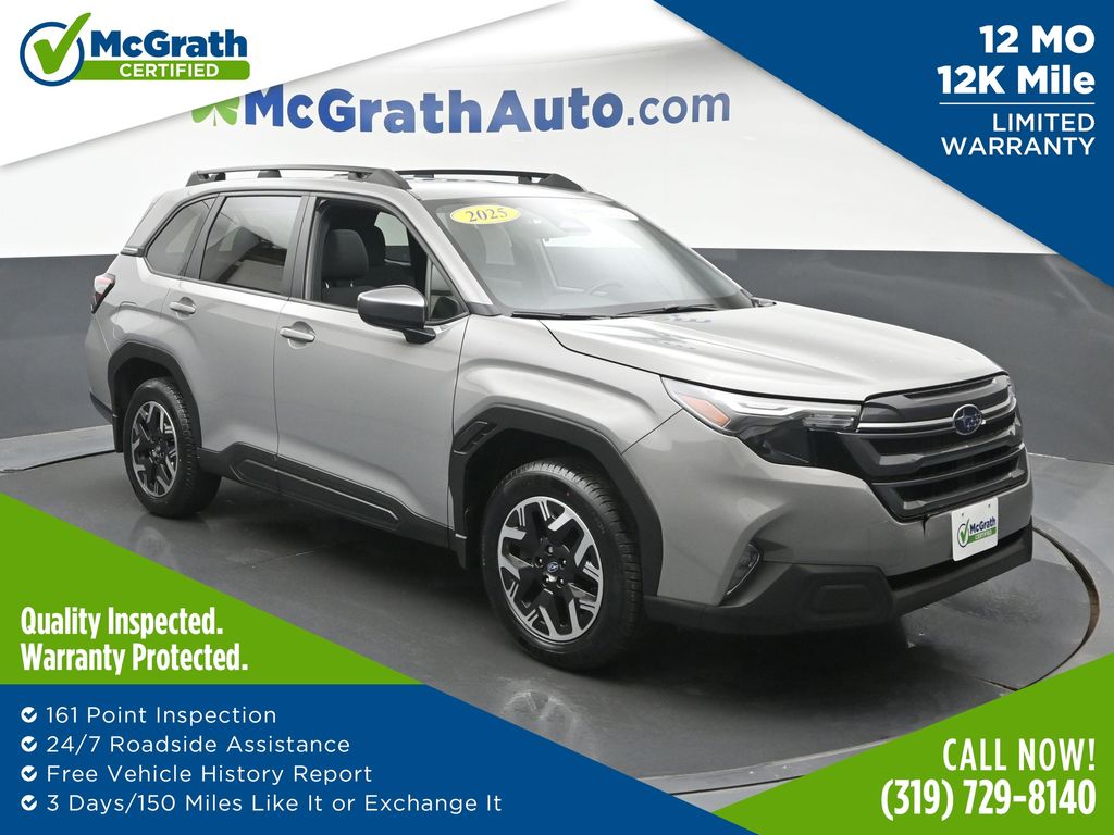 River Rock Pearl 2025 Subaru Forester Premium Crossover AWD SUV / Crossover All-Wheel Drive Continuously Variable Transmission