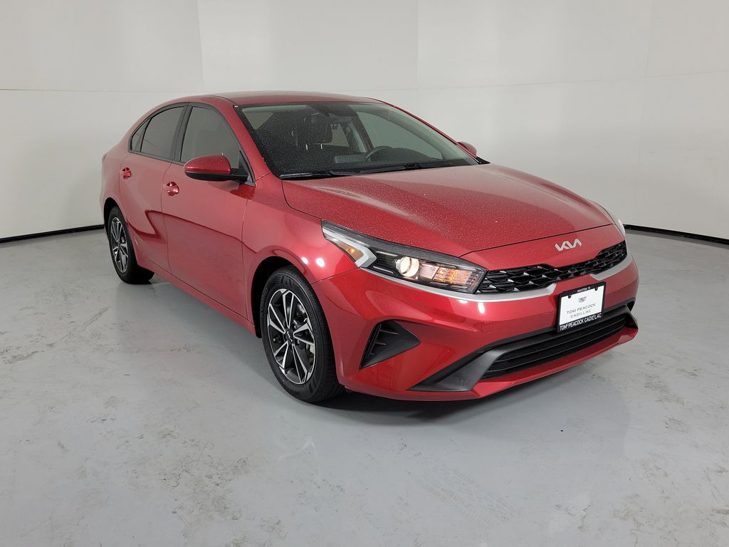 Currant Red 2024 Kia Forte LXS FWD Sedan Front-Wheel Drive Continuously Variable Transmission