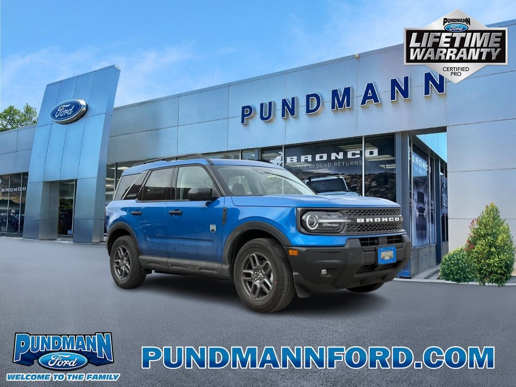 Blue Metallic 2025 Ford Bronco Sport SUV / Crossover All-Wheel Drive Automatic