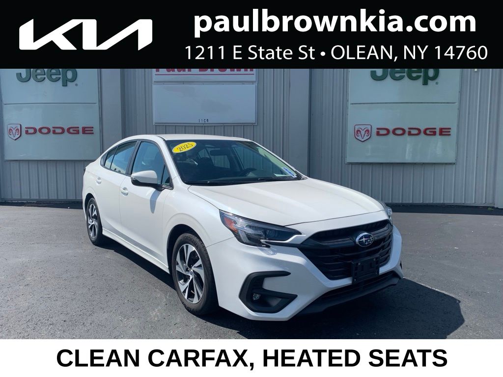 Crystal White Pearl 2025 Subaru Legacy Sedan All-Wheel Drive Continuously Variable Transmission