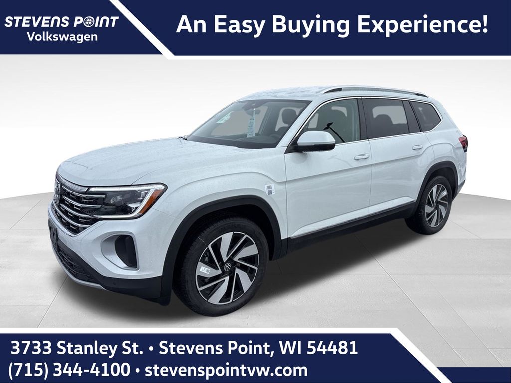 Opal White Pearl 2026 Volkswagen Atlas SUV / Crossover All-Wheel Drive 8-Speed Automatic