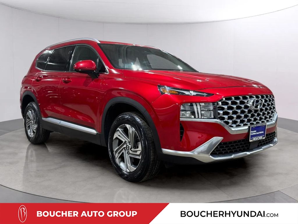 Calypso Red 2021 Hyundai Santa Fe SUV / Crossover All-Wheel Drive 8-Speed Automatic