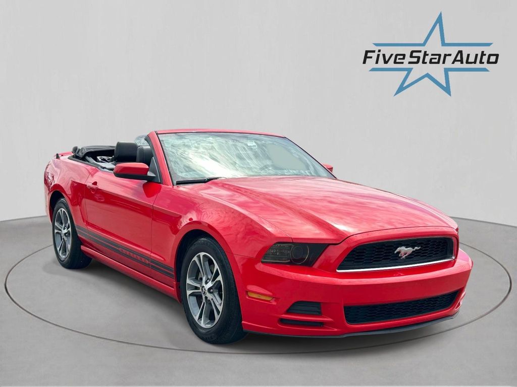 Race Red 2014 Ford Mustang V6 Premium Convertible RWD Convertible Rear-Wheel Drive 6-Speed Automatic