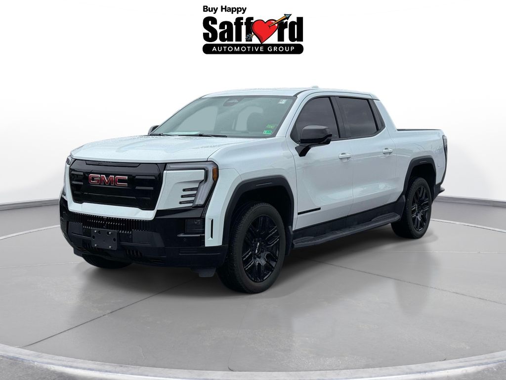 Summit White 2026 GMC Sierra EV Elevation Crew Cab (Extended Range) e4WD Pickup Truck All-Wheel Drive 1-Speed Automatic