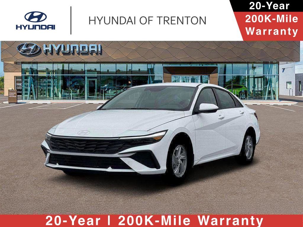 Serenity White 2026 Hyundai Elantra Sedan Front-Wheel Drive Continuously Variable Transmission