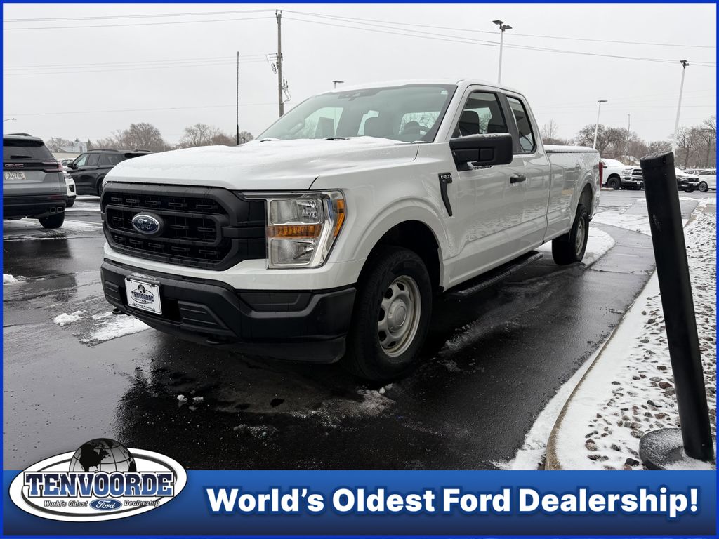 Oxford White 2021 Ford F-150 XL SuperCab 4WD Pickup Truck Four-Wheel Drive Automatic