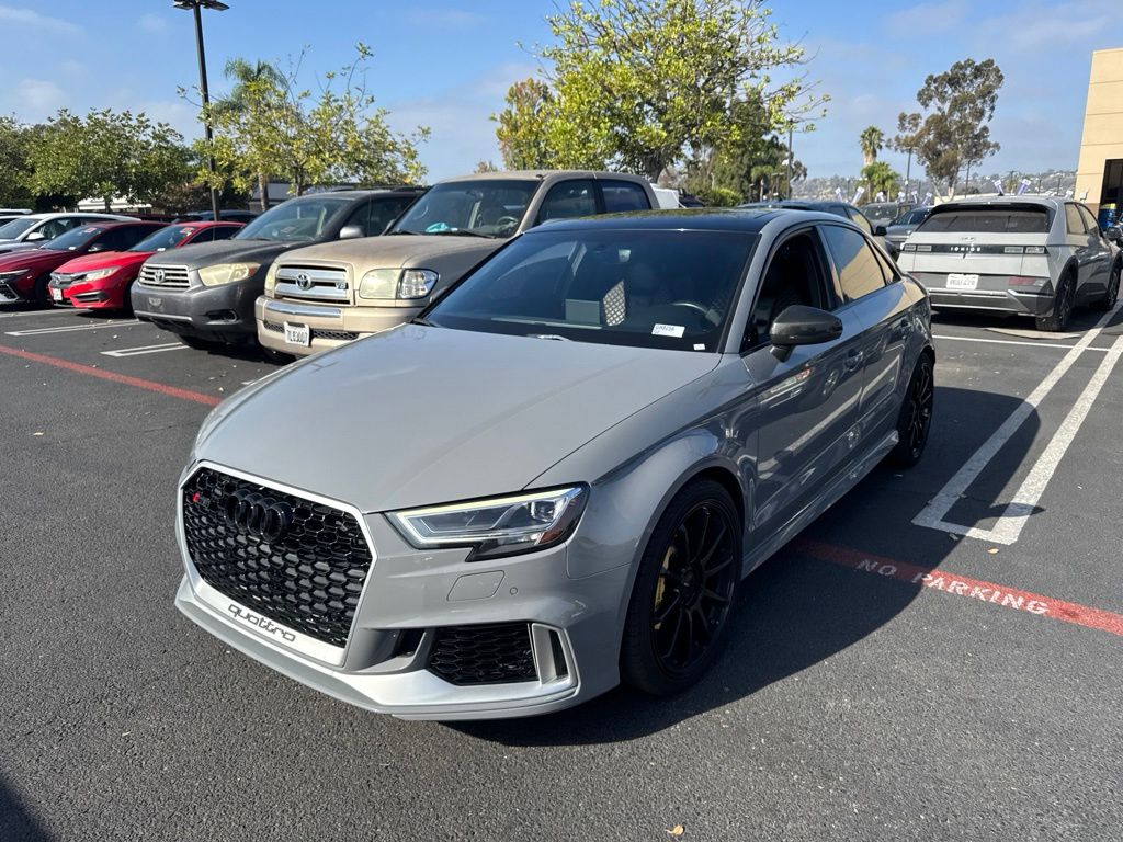Gray 2019 Audi RS 3 Sedan All-Wheel Drive 7-Speed Automatic