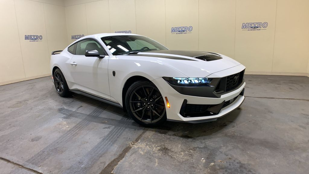 Oxford White 2025 Ford Mustang Coupe Rear-Wheel Drive Automatic