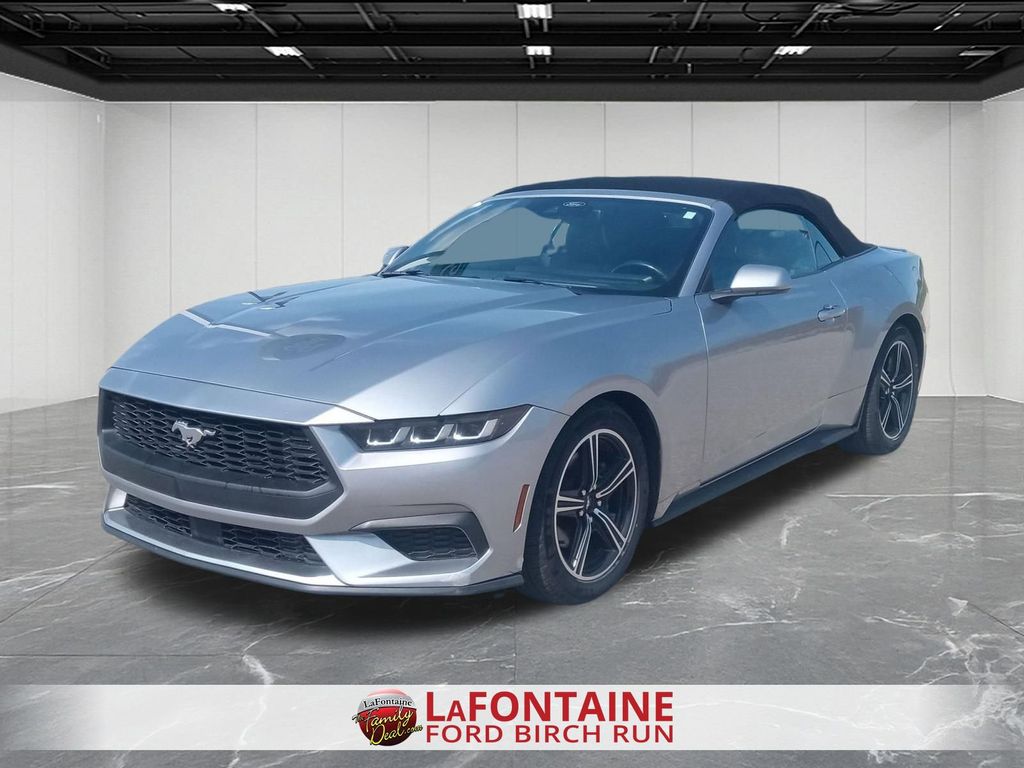 Silver Metallic 2024 Ford Mustang Convertible Rear-Wheel Drive Automatic