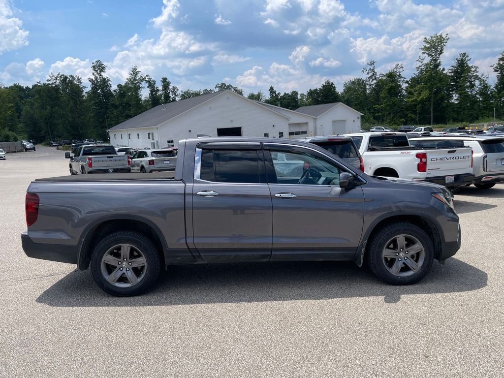 Gray (Modern Steel Metallic) 2021 Honda Ridgeline Pickup Truck All-Wheel Drive 9-Speed Automatic