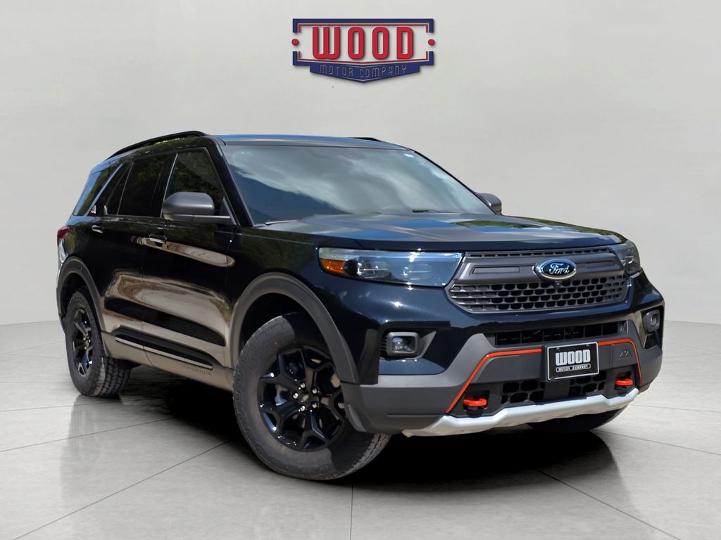Black Metallic 2023 Ford Explorer SUV / Crossover All-Wheel Drive Automatic