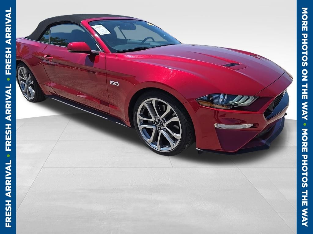 Red 2020 Ford Mustang Convertible Rear-Wheel Drive 6-Speed Manual