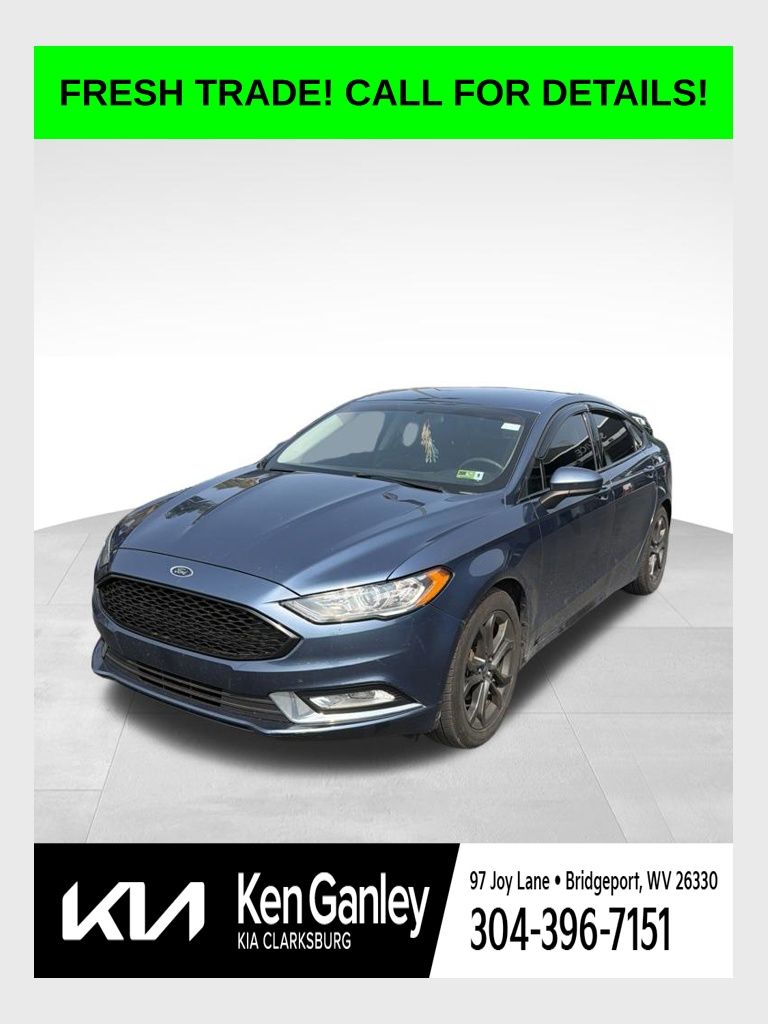Blue Metallic 2018 Ford Fusion Sedan Front-Wheel Drive 6-Speed Automatic