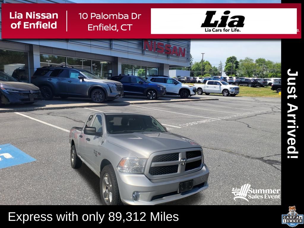 Bright Silver Clearcoat Metallic 2019 RAM 1500 Pickup Truck Four-Wheel Drive 8-Speed Automatic