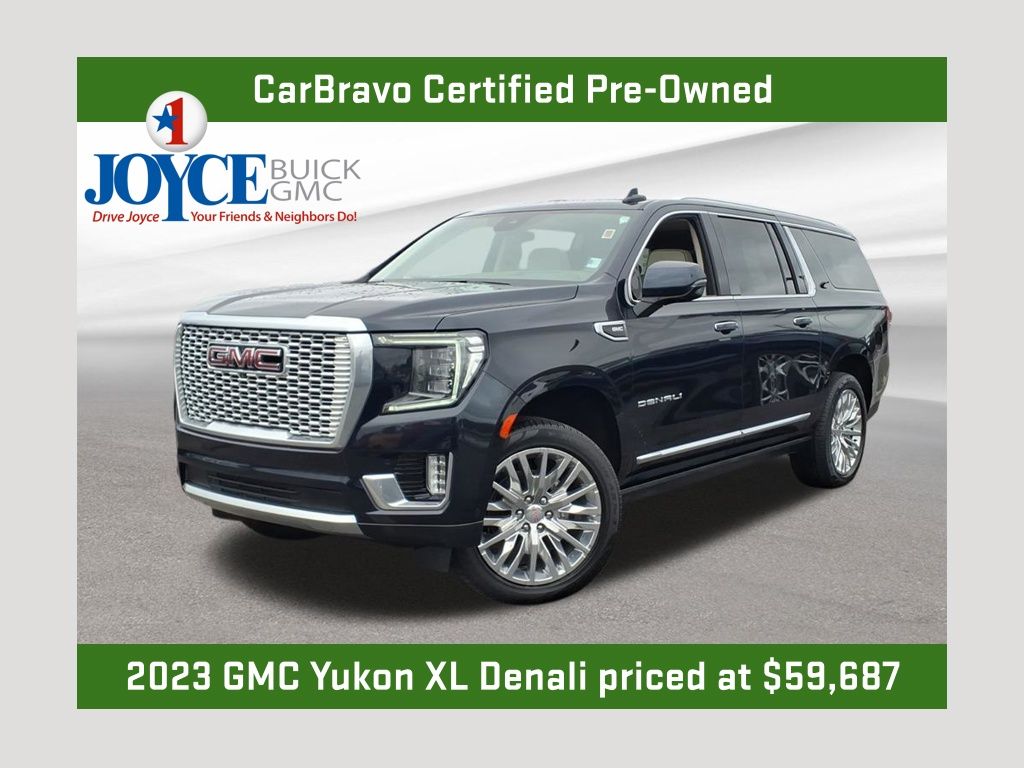 Midnight Blue Metallic 2023 GMC Yukon XL Denali 4WD SUV / Crossover Four-Wheel Drive