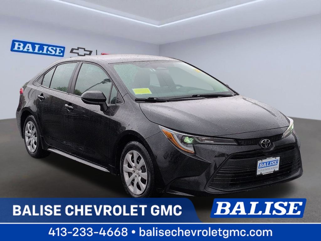 Midnight Black Metallic 2023 Toyota Corolla LE FWD Sedan Front-Wheel Drive Continuously Variable Transmission