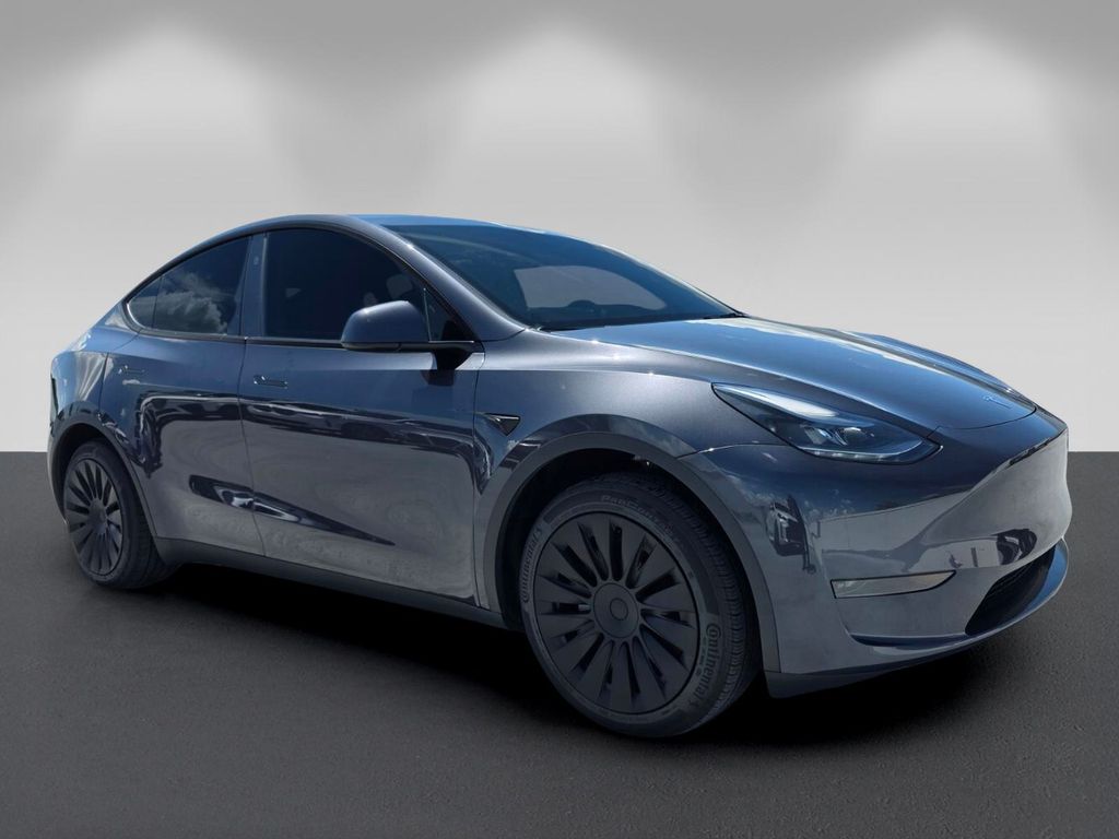 Solid Black 2025 Tesla Model Y SUV / Crossover Rear-Wheel Drive 1-Speed Automatic