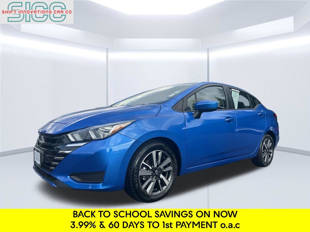 Electric Blue Metallic 2024 Nissan Versa Sedan Front-Wheel Drive Continuously Variable Transmission