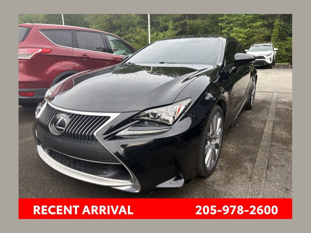 Black (Obsidian) 2015 Lexus RC Coupe Rear-Wheel Drive 8-Speed Automatic