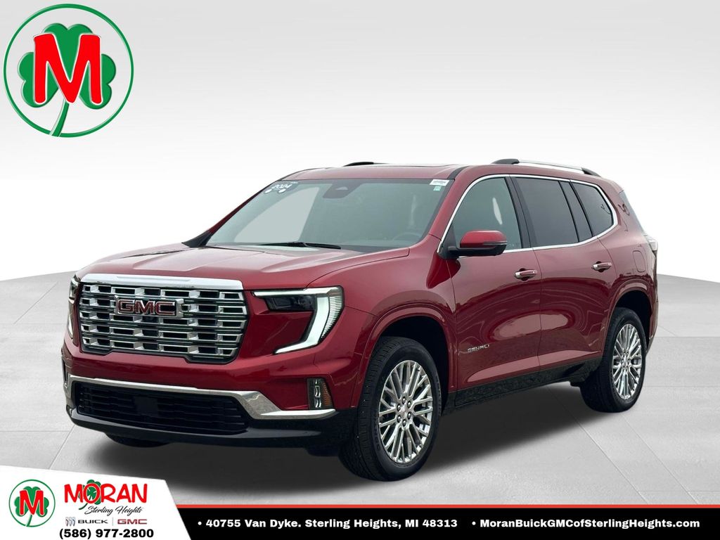 Volcanic Red 2024 GMC Acadia SUV / Crossover Four-Wheel Drive 8-Speed Automatic
