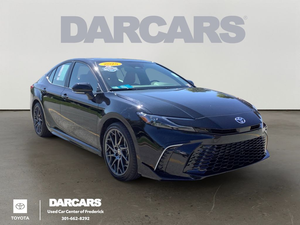 Midnight Black Metallic 2025 Toyota Camry Sedan Front-Wheel Drive Continuously Variable Transmission