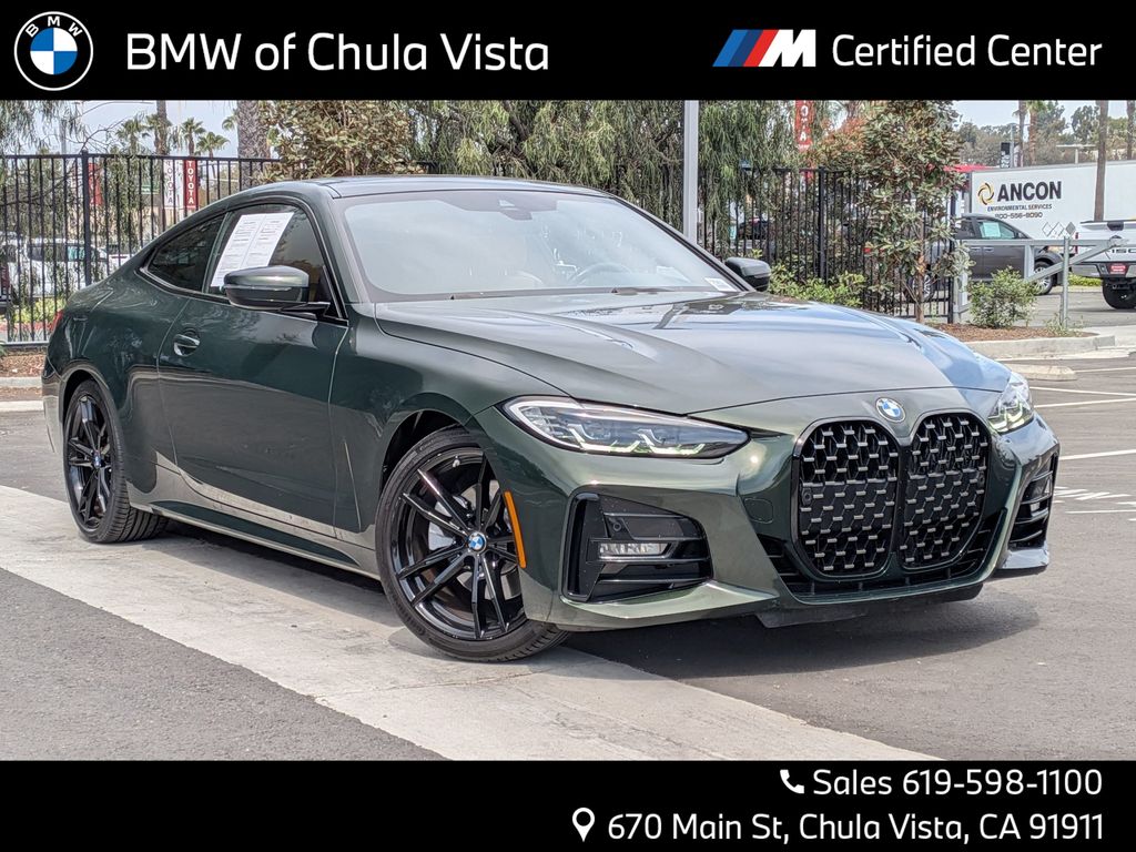 San Remo Green Metallic 2023 BMW 4 Series 430i Coupe RWD Coupe Rear-Wheel Drive 8-Speed Automatic