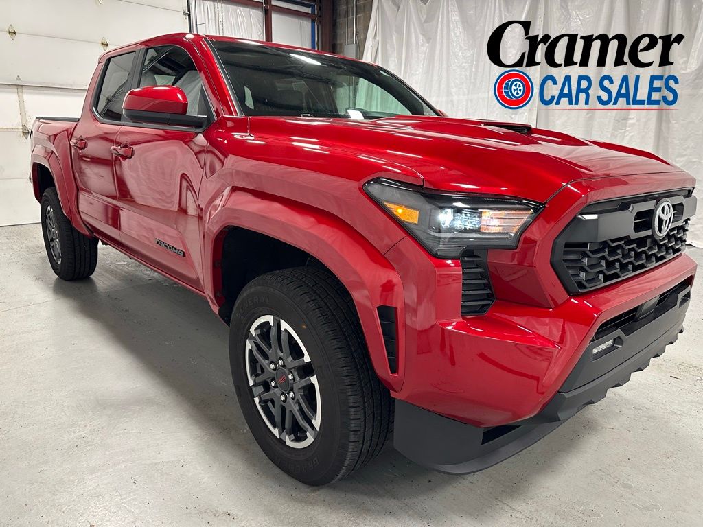 Supersonic Red 2025 Toyota Tacoma TRD Sport Double Cab 4WD Pickup Truck Four-Wheel Drive 8-Speed Automatic
