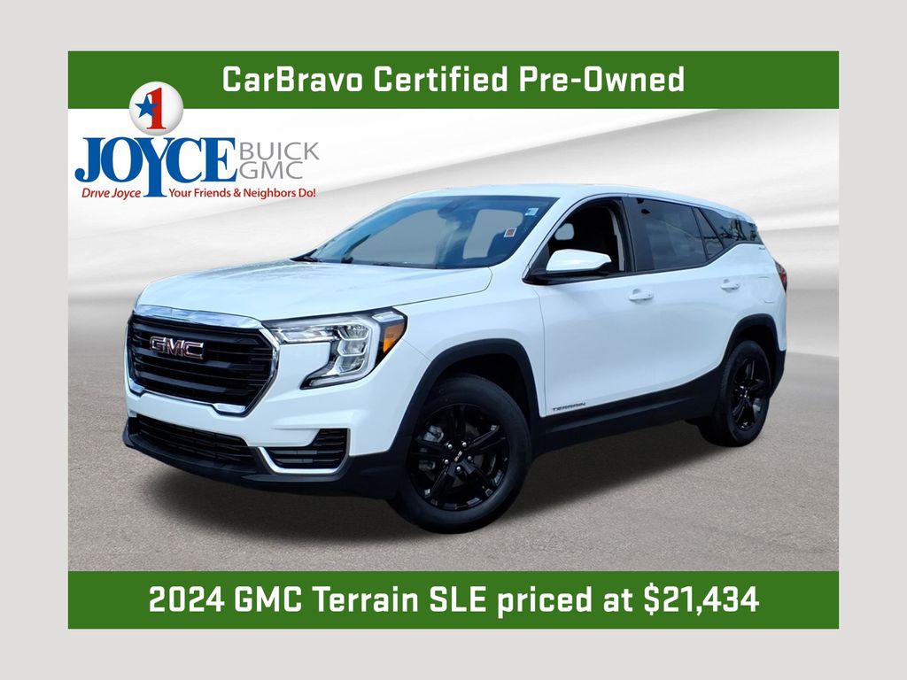 Summit White 2024 GMC Terrain SUV / Crossover Front-Wheel Drive 9-Speed Automatic