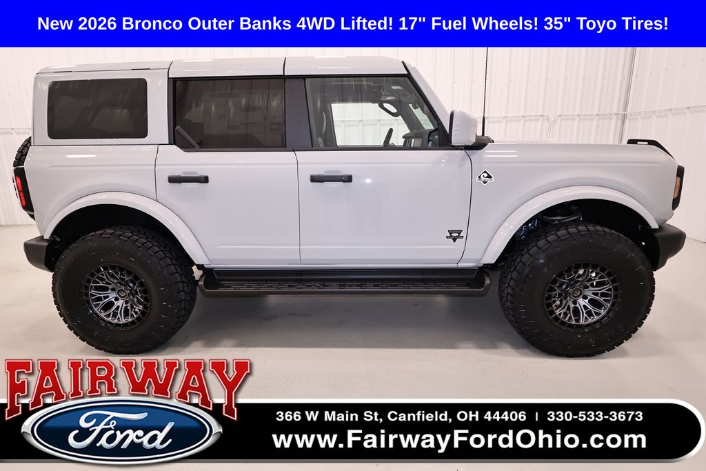 Avalanche Gray 2026 Ford Bronco Outer Banks 4-Door 4WD SUV / Crossover Four-Wheel Drive Automatic