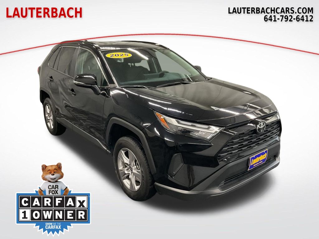 Midnight Black Metallic 2025 Toyota RAV4 SUV / Crossover All-Wheel Drive 8-Speed Automatic