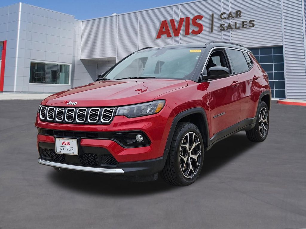 Red Hot Pearlcoat 2025 Jeep Compass Limited 4WD SUV / Crossover Four-Wheel Drive 8-Speed Automatic