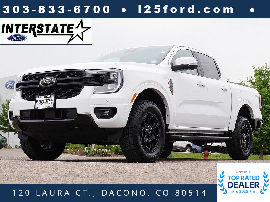Oxford White 2025 Ford Ranger Pickup Truck Four-Wheel Drive Automatic