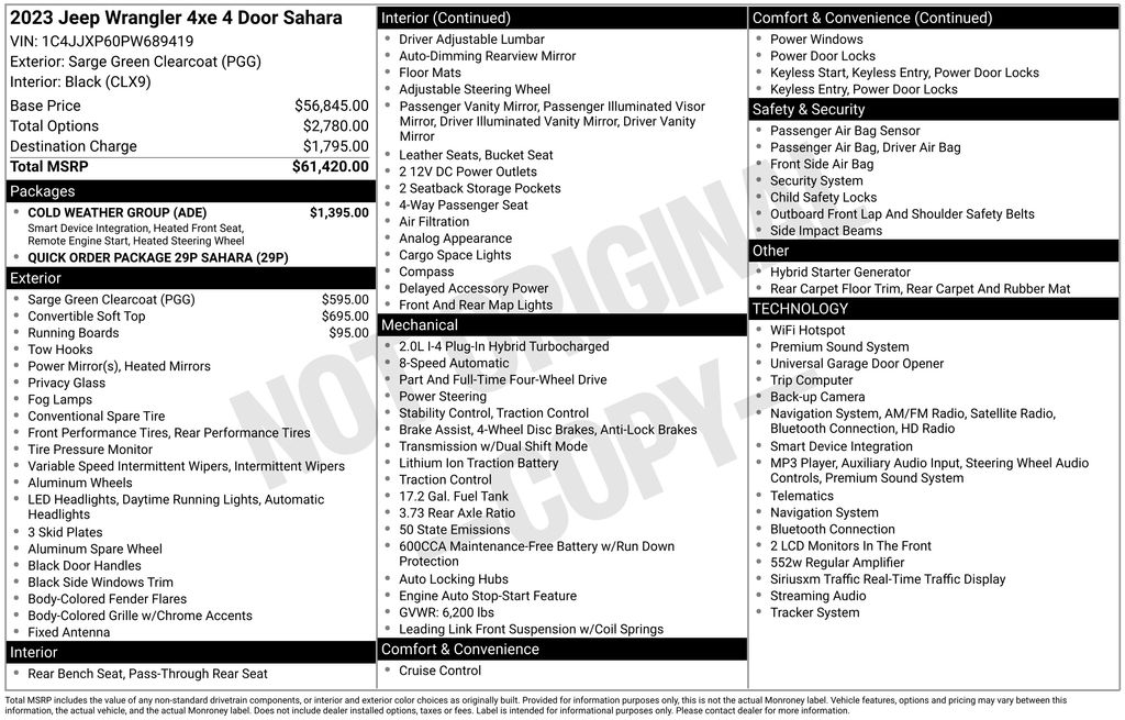 2023 Jeep Wrangler Sahara 4xe Green at Auto Express Mitsubishi
