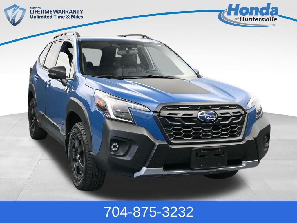 Geyser Blue 2023 Subaru Forester Wilderness Crossover AWD SUV / Crossover All-Wheel Drive Continuously Variable Transmission