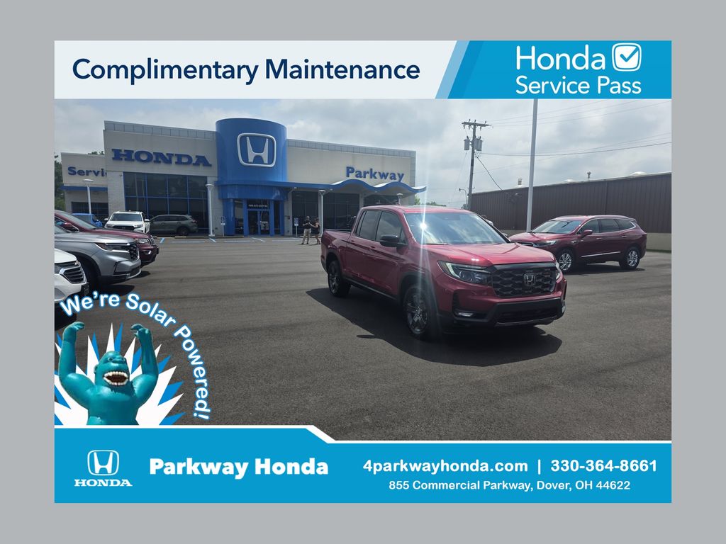 Radiant Red Metallic II 2026 Honda Ridgeline Pickup Truck All-Wheel Drive 9-Speed Automatic