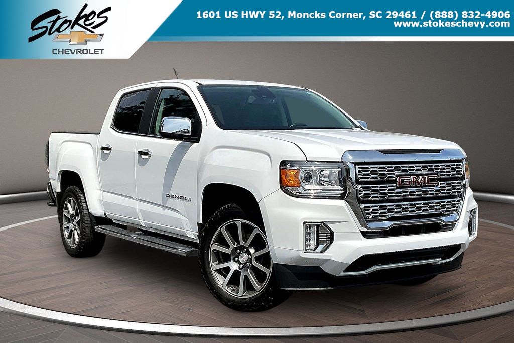 Summit White 2022 GMC Canyon Pickup Truck Four-Wheel Drive 8-Speed Automatic